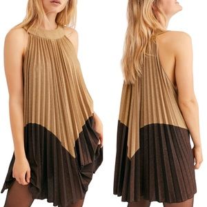 Free People Pleated Love Mini Dress